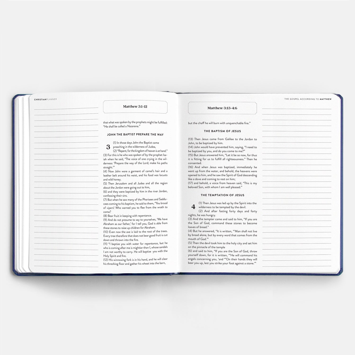 The Gospels Bible Journal - Matthew, Mark, Luke, & John