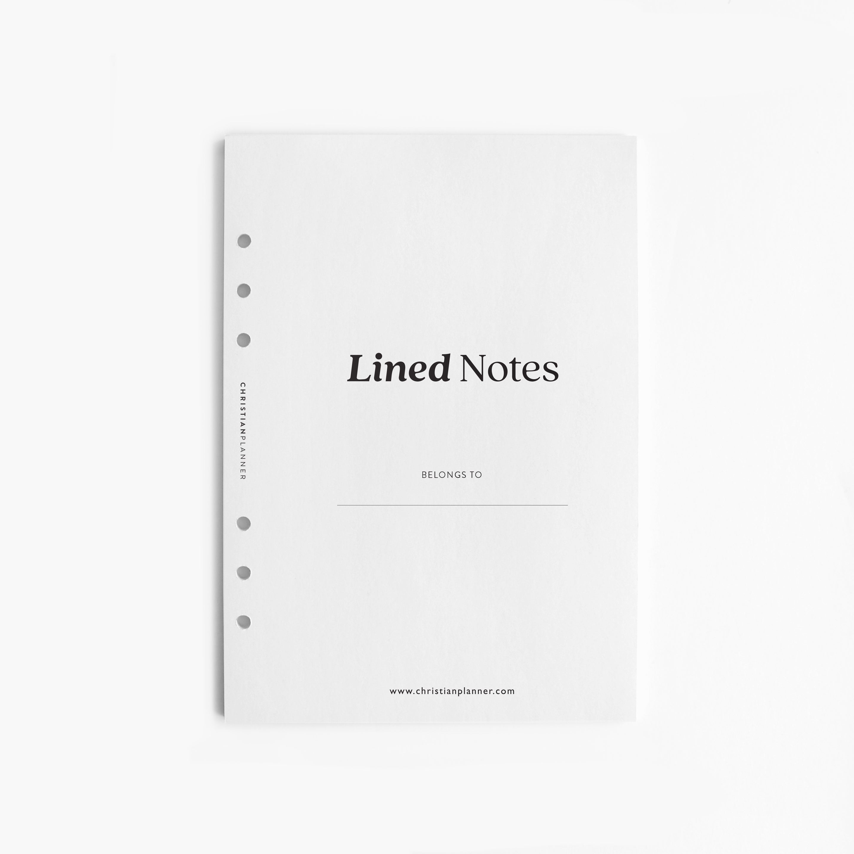 Lined Notes - A5 Ring Bound Insert