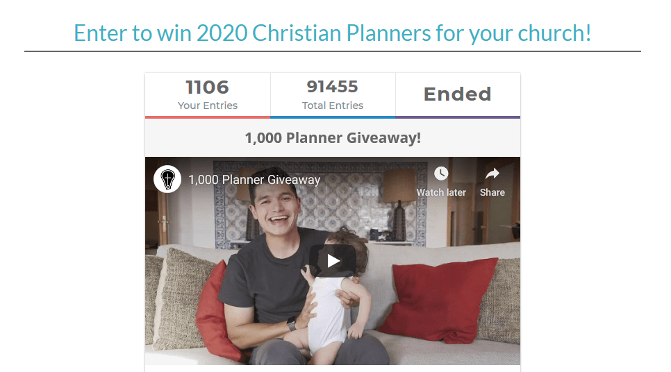 Giveaway Winners Announcement