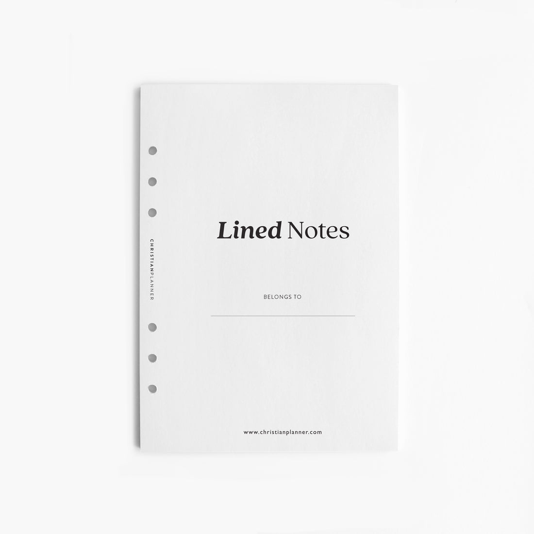 Lined Notes - A5 Ring Bound Insert