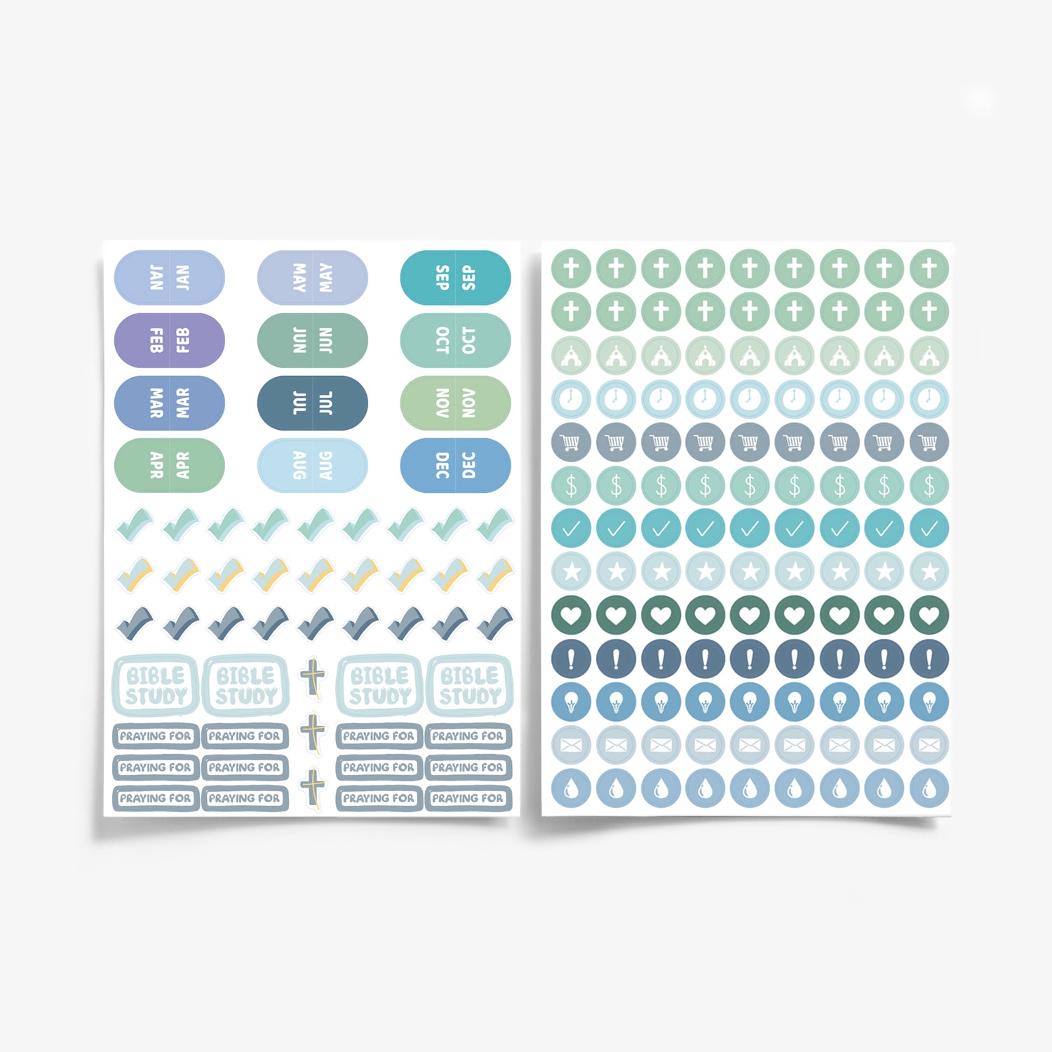 Essentials Bundle: 475 Stickers + 8 Washi Tapes